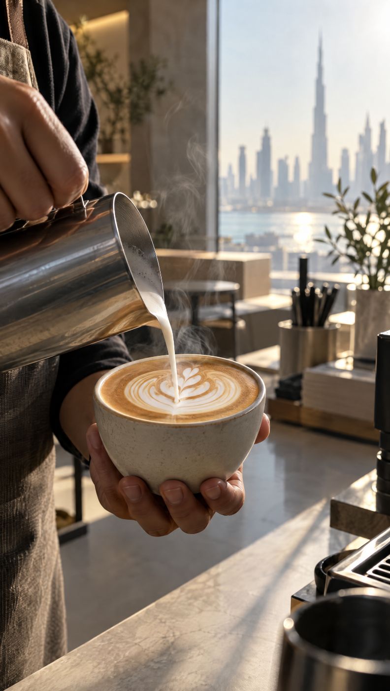 AI-made select: latte art frame