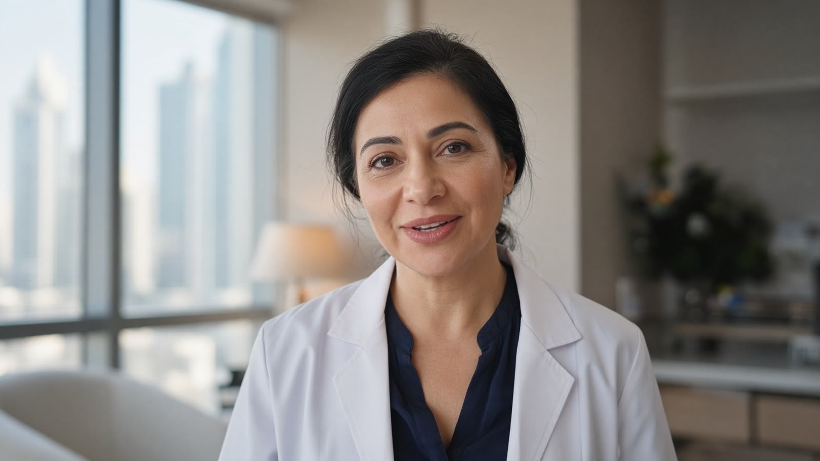 AI-made sample: a doctor in a Dubai clinic